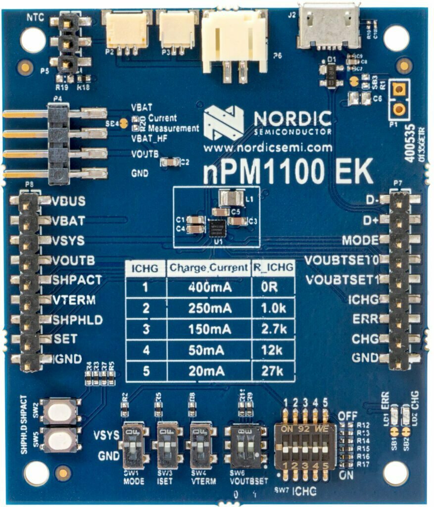 Nordic-Semiconductor-nPM1100-Power-Management-IC-PMIC-Evaluation-Kit-1
