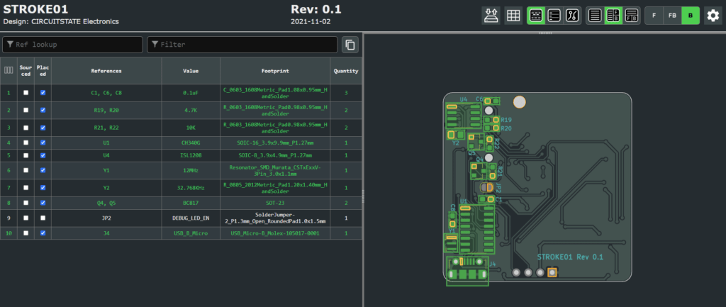 software crosschecking PCB component footprint and bom footprint.