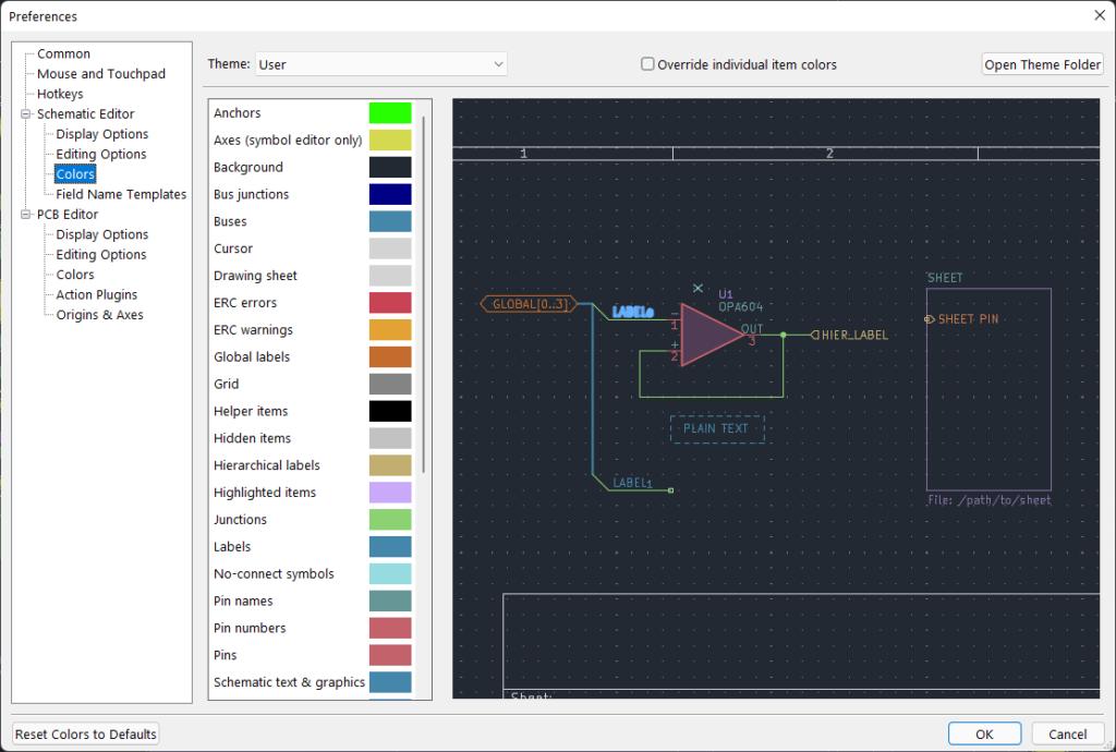 KiCad-Version-6-Color-Themes-Preferences-Window-01-CIRCUITSTATE