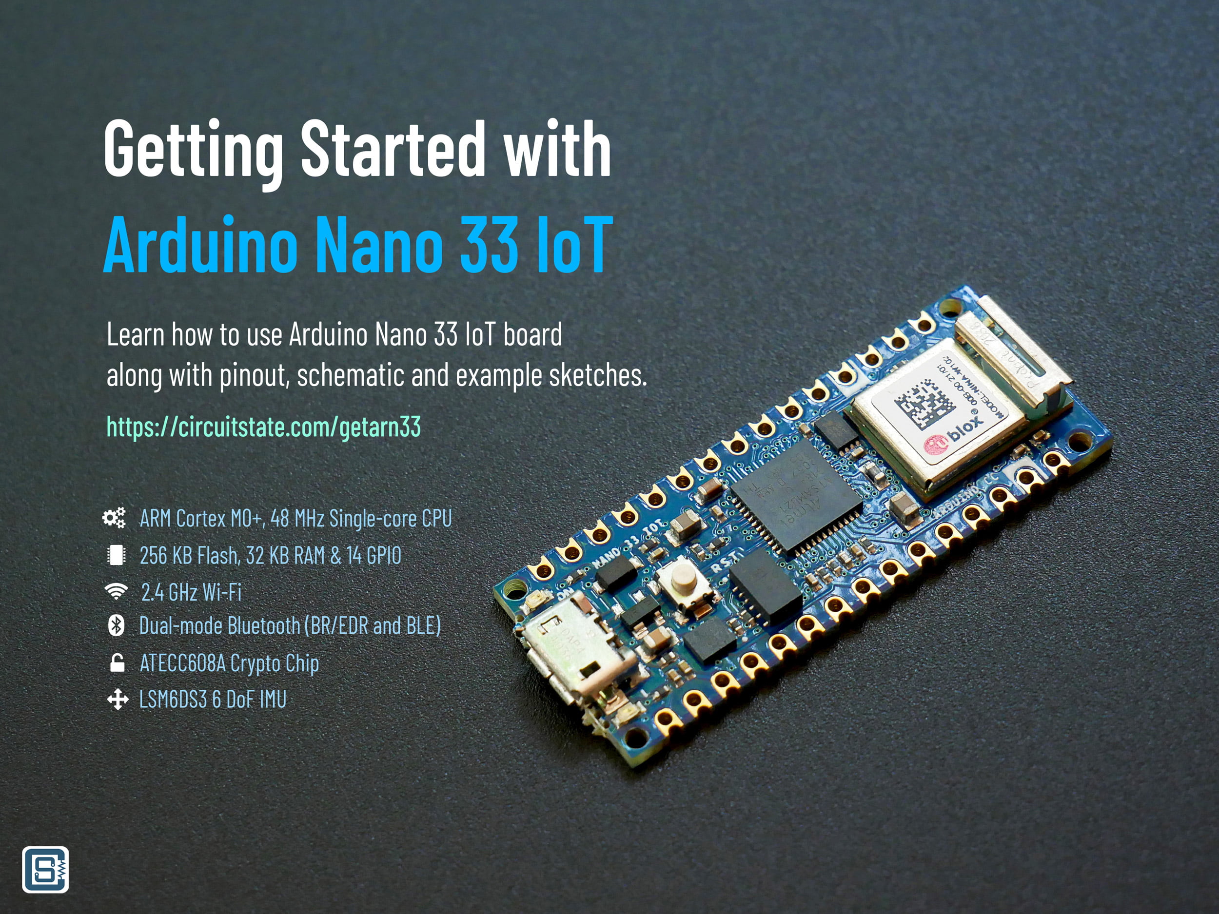 Getting Started with Arduino Nano 33 IoT Microcontroller Development Board  - Pinout, Schematic & Example Programs - CIRCUITSTATE Electronics