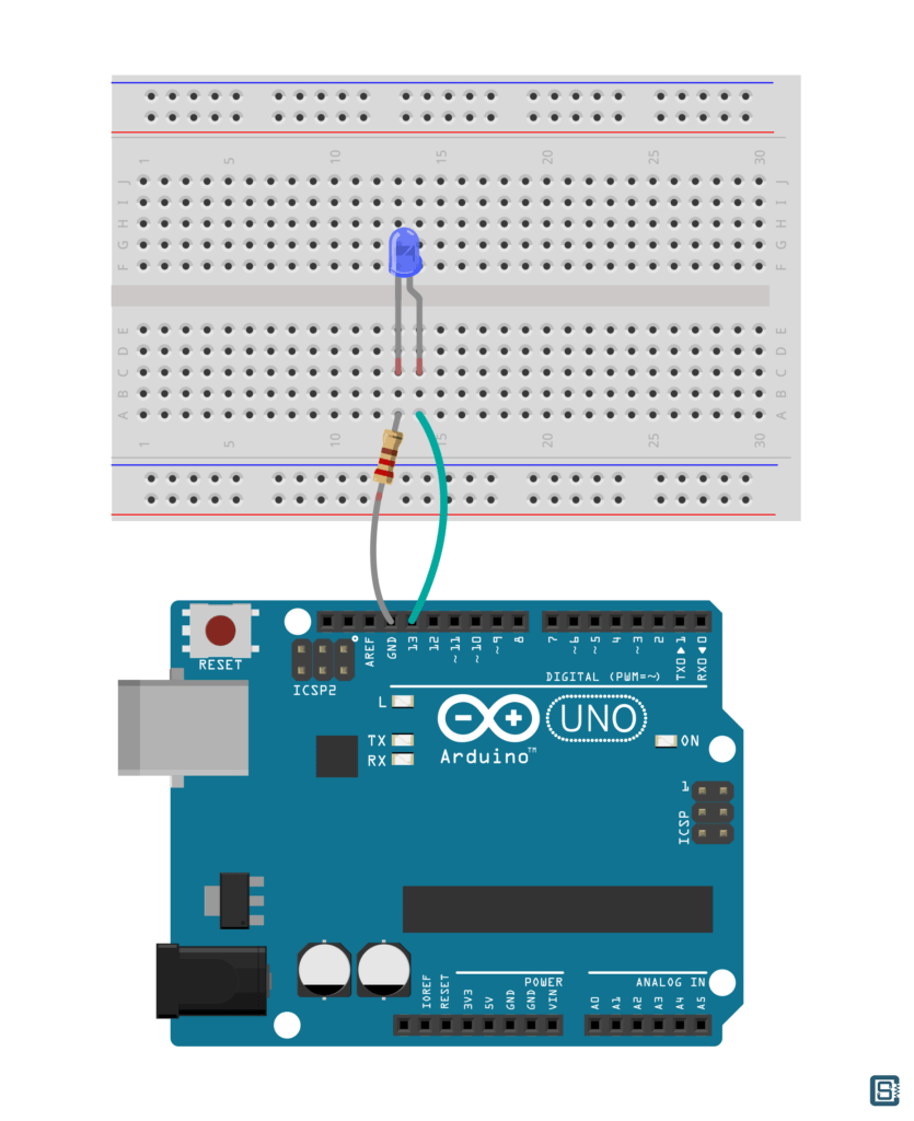 Connecting-Arduino-Uno-and-LED-to-Breadboard-CIRCUITSTATE-Electronics-01