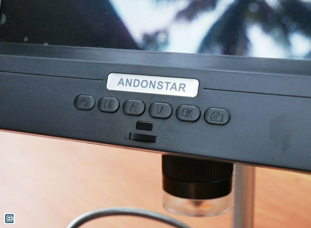 Andonstar AD208 Digital Microscope pushb buttons