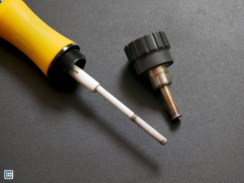 SEQURE SQ-A110 Digital Soldering Iron cap removed