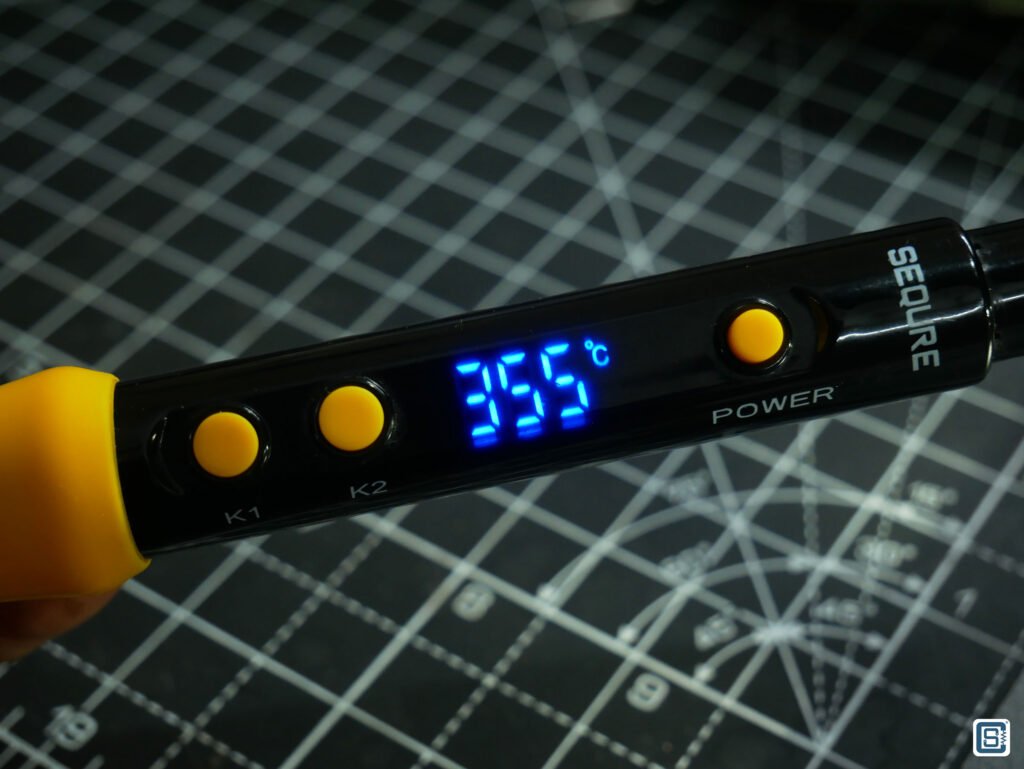 SEQURE SQ-A110 Digital Soldering Iron LED Display in Action