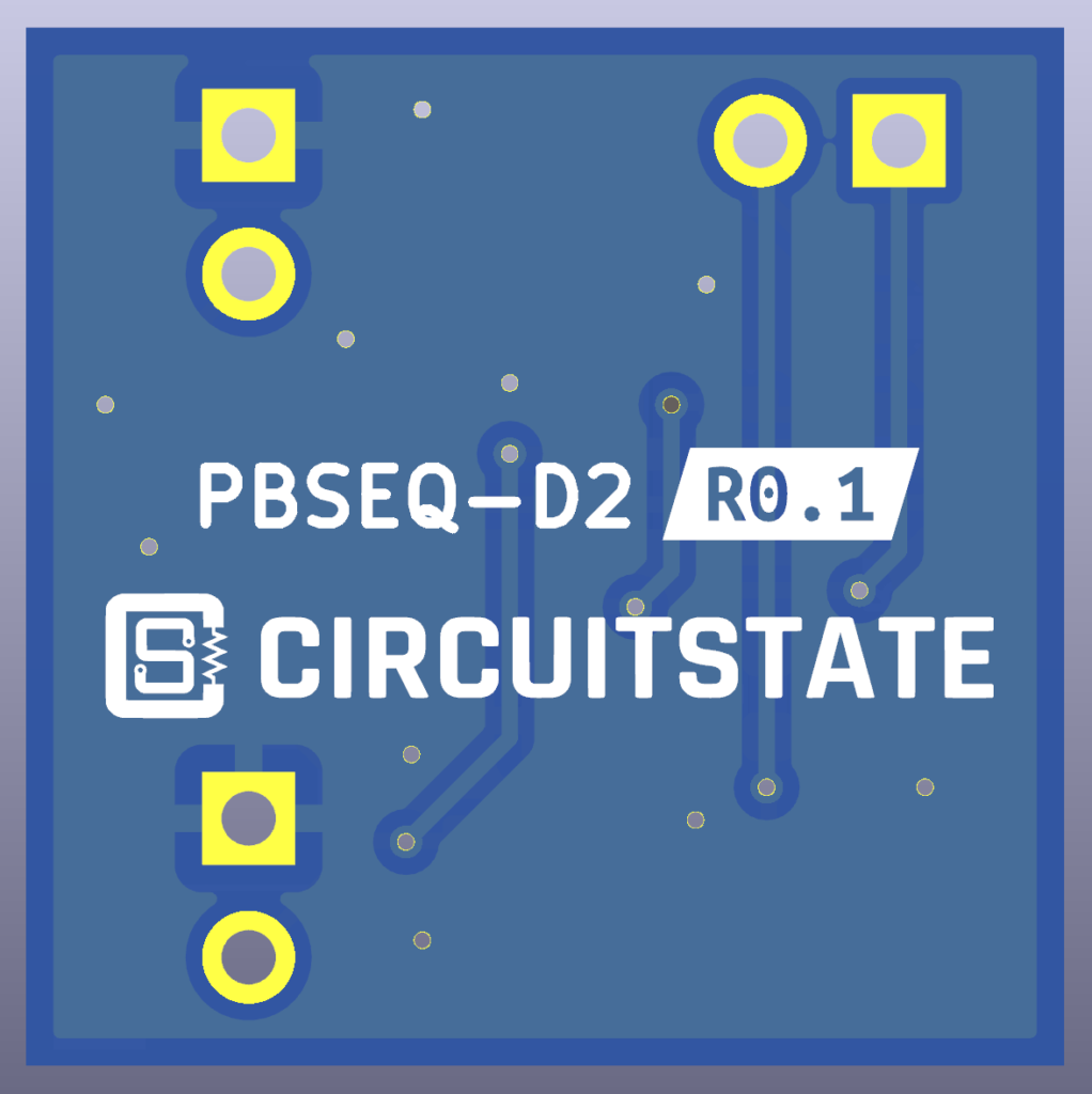 CIRCUITSTATE PBSEQ-D2-R0.1 PCB Image Back Side