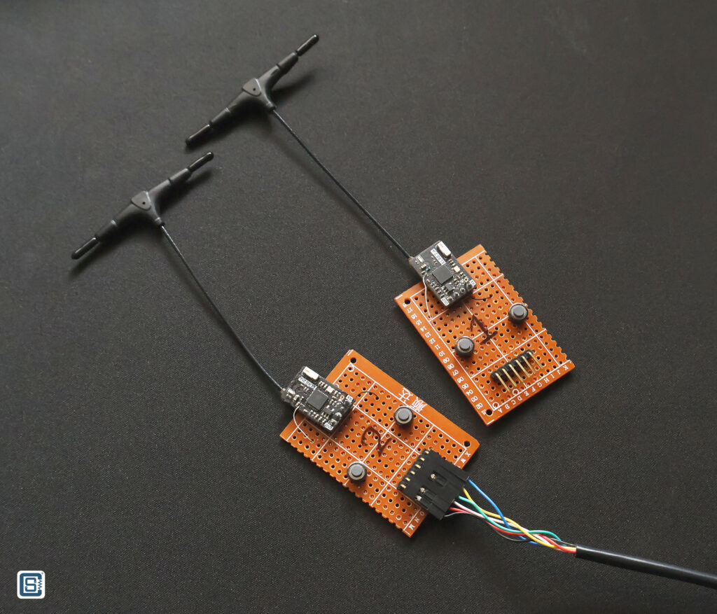 Zerodrag Nexus1 2.4GHz ELRS Receiver with SX1280 Soldered on Perfboard by CIRCUITSTATE Electronics