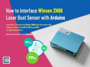 Interfacing Winsen ZH06 Dust Sensor with Arduino CIRCUITSTATE Electronics Featured Image Landscape