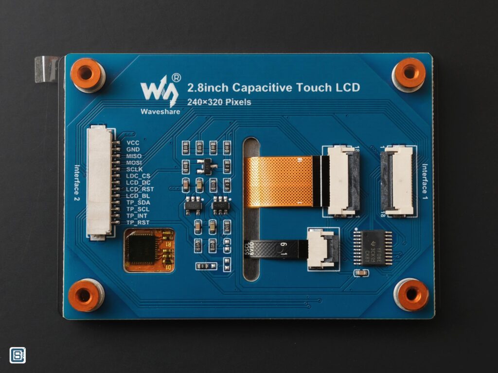 Waveshare 2.8 Inch Capacitive Touch LCD Module Bottom View by CIRCUITSTATE Electronics